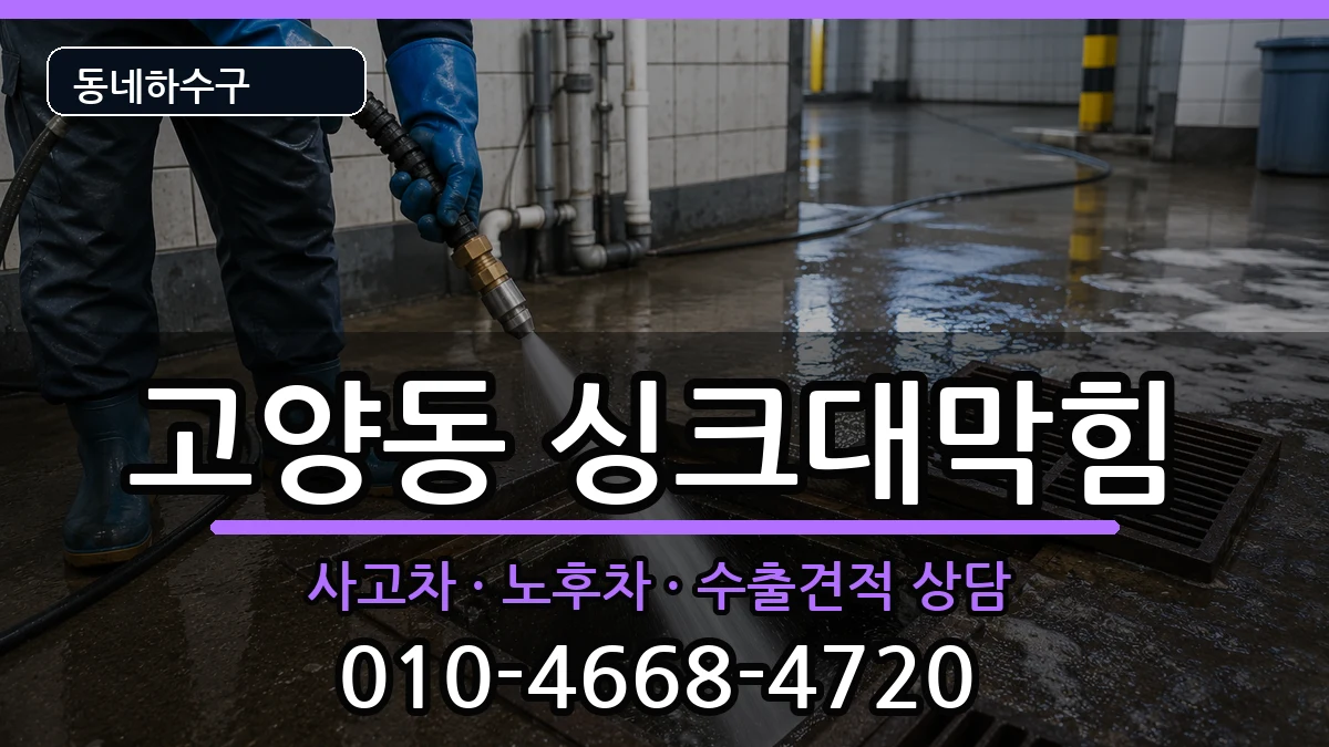 경기고양시덕양구고양동  싱크대막힘 지역형