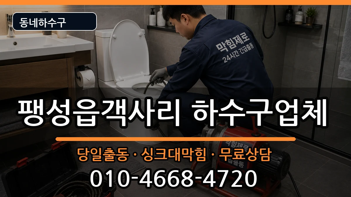 경기평택시팽성읍객사리  하수구막힘 절차형