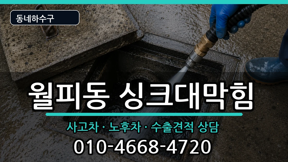 경기안산시상록구월피동  싱크대막힘 주의사항형