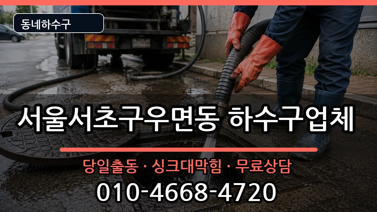서울서초구우면동 하수구막힘 서울서초구우면동 하수구막힘 증상 처리 안내 이미지 3