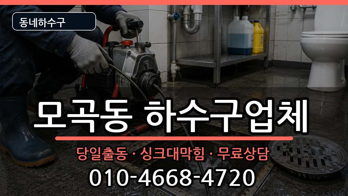 경기평택시모곡동 하수구막힘 증상 처리 안내 이미지 2