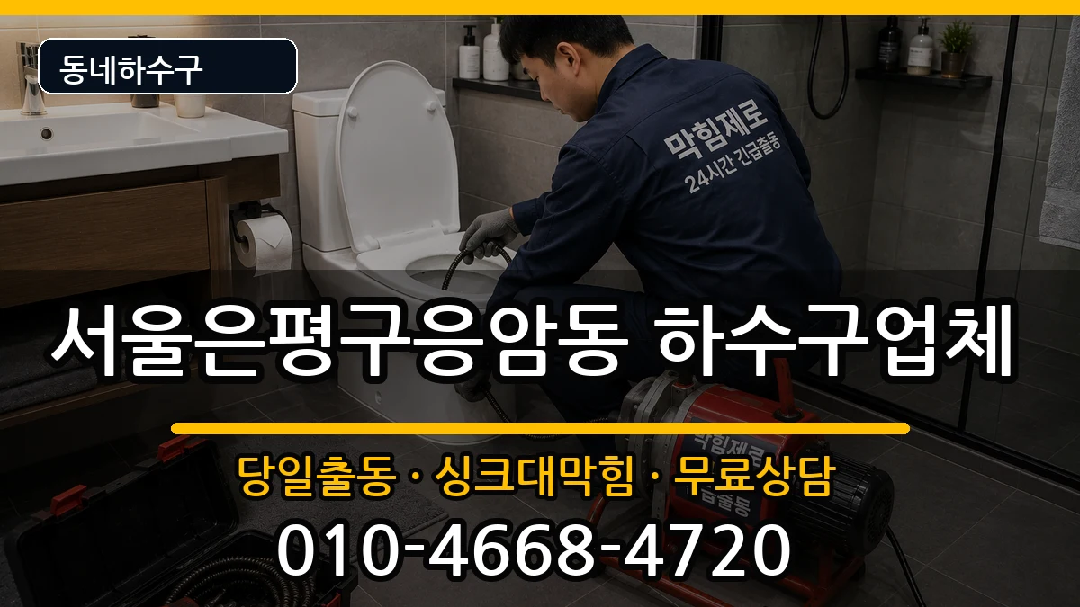 서울은평구응암동 하수구막힘 서울은평구응암동 하수구막힘 증상 처리 안내 이미지 1