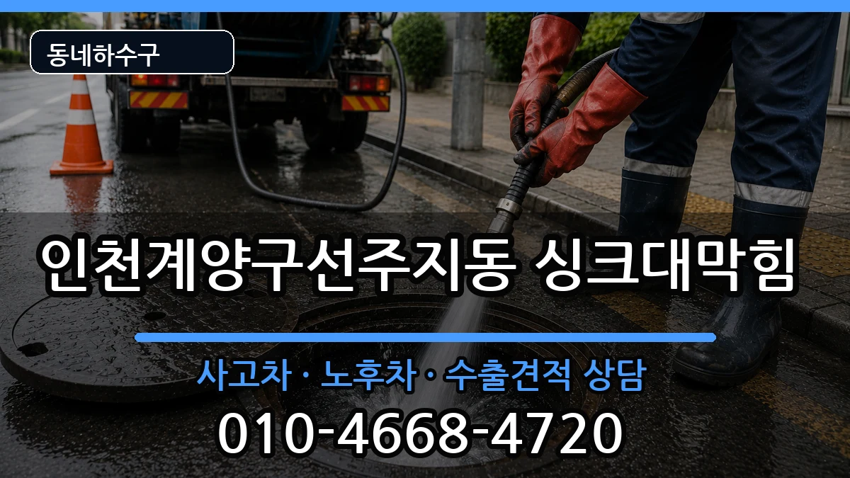 인천계양구선주지동 싱크대막힘 인천계양구선주지동 싱크대막힘 증상 처리 안내 이미지 2