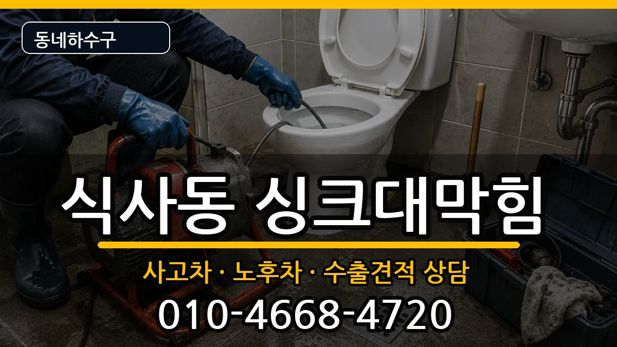 경기고양시일산동구식사동 싱크대막힘 경기고양시일산동구식사동 싱크대막힘 증상 처리 안내 이미지 2