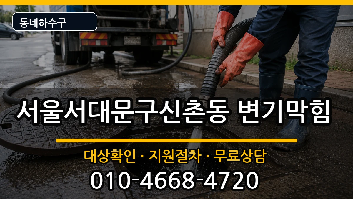서울서대문구신촌동 변기막힘 증상 처리 안내 이미지 3
