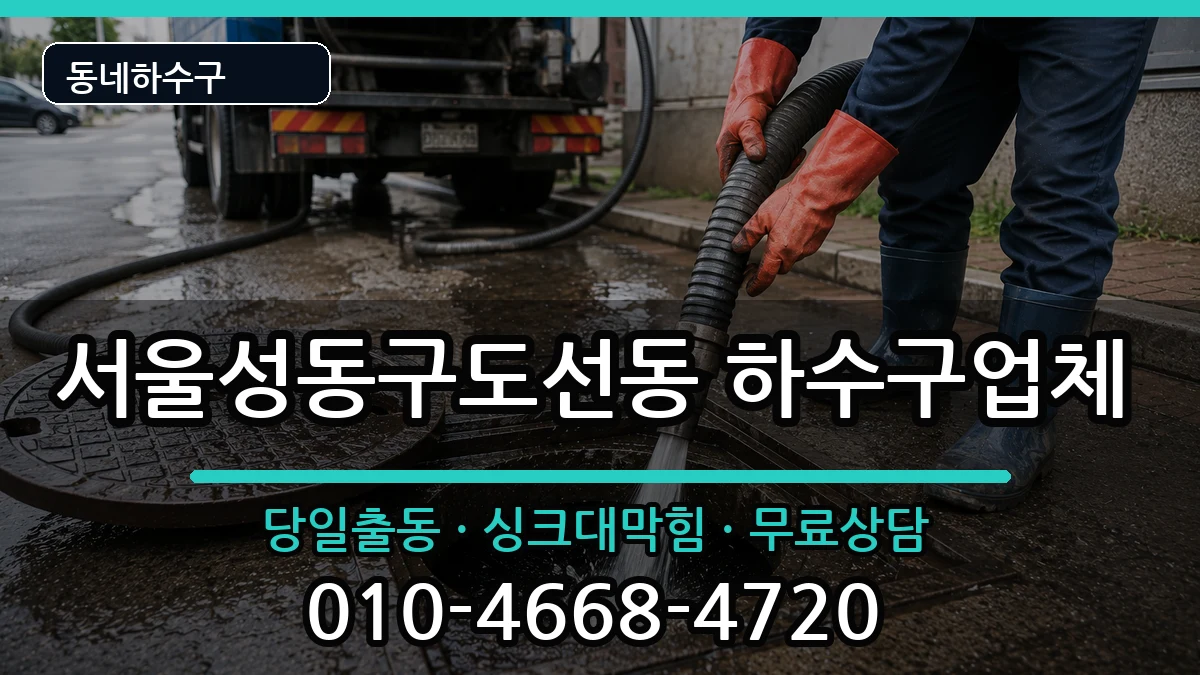 서울성동구도선동 하수구막힘 서울성동구도선동 하수구막힘 증상 처리 안내 이미지 2