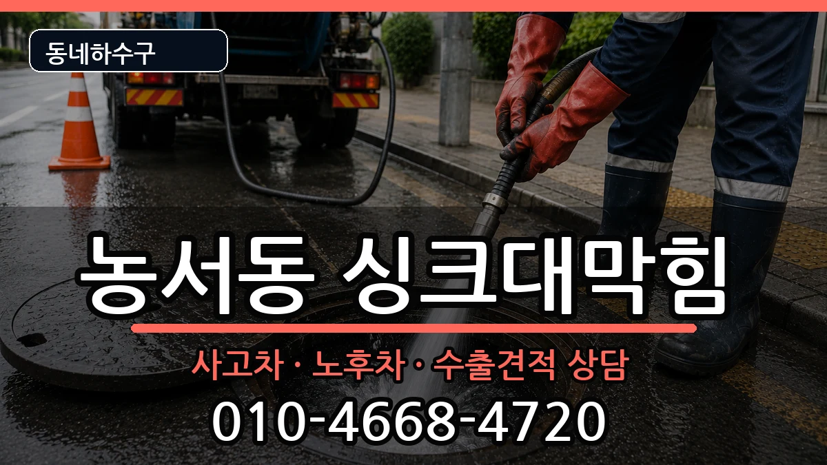 경기용인시기흥구농서동 싱크대막힘 증상 처리 안내 이미지 1