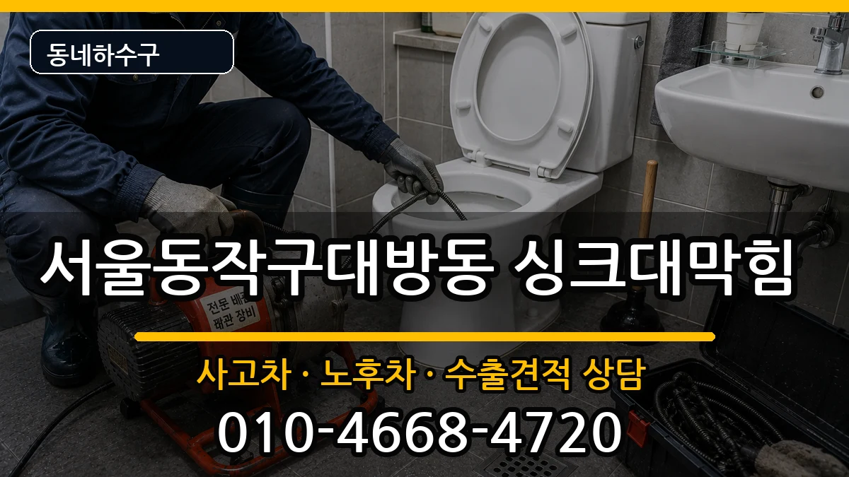 서울동작구대방동 싱크대막힘 서울동작구대방동 싱크대막힘 증상 처리 안내 이미지 3