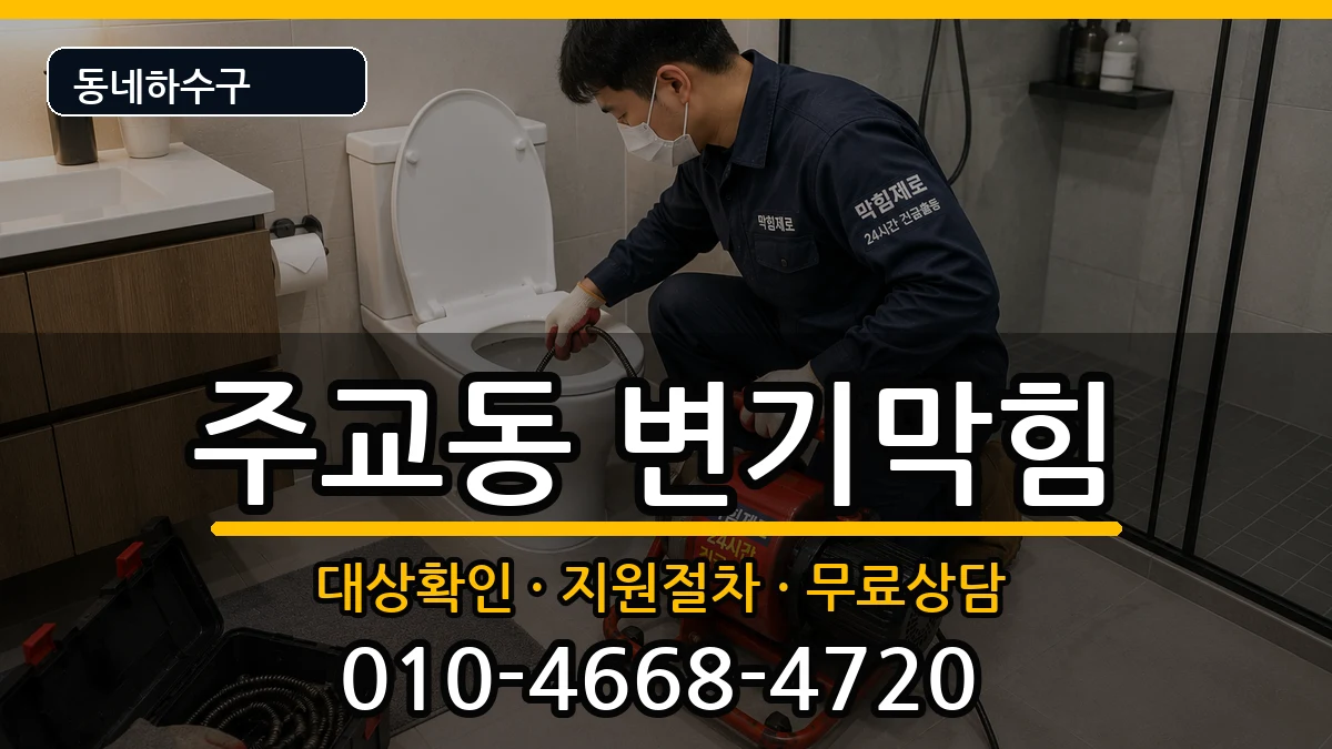 경기고양시덕양구주교동 변기막힘 증상 처리 안내 이미지 3