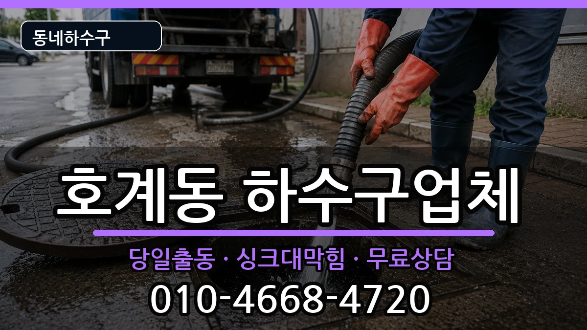 경기안양시동안구호계동 하수구막힘 증상 처리 안내 이미지 1