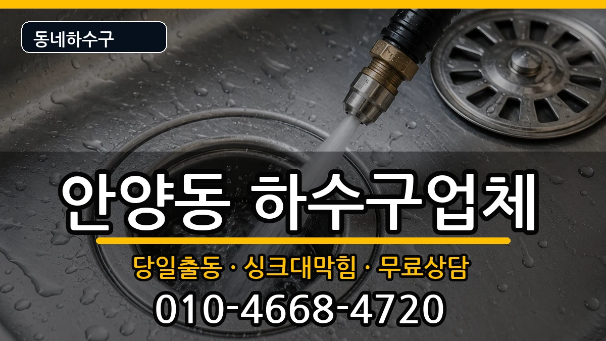 경기안양시만안구안양동 하수구막힘 증상 처리 안내 이미지 2