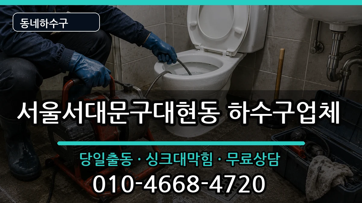 서울서대문구대현동 하수구막힘 서울서대문구대현동 하수구막힘 증상 처리 안내 이미지 3