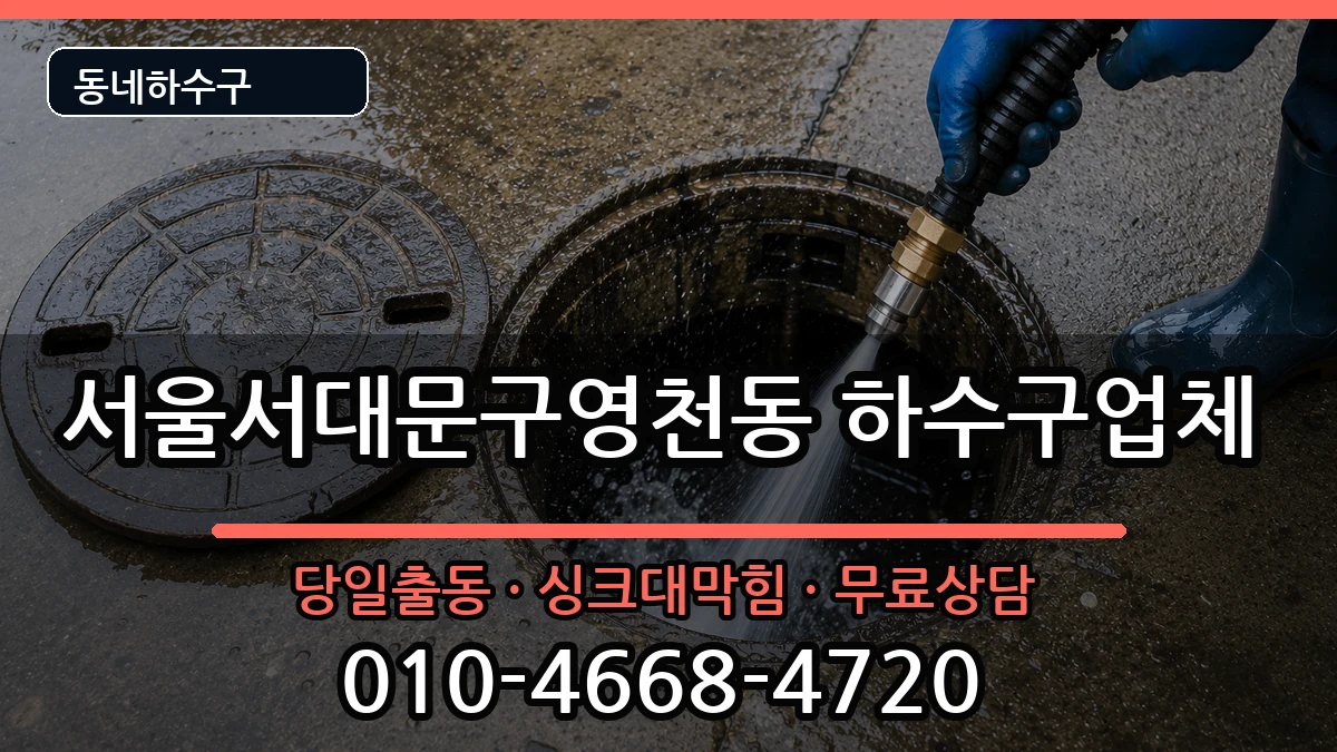 서울서대문구영천동 하수구막힘 서울서대문구영천동 하수구막힘 증상 처리 안내 이미지 2