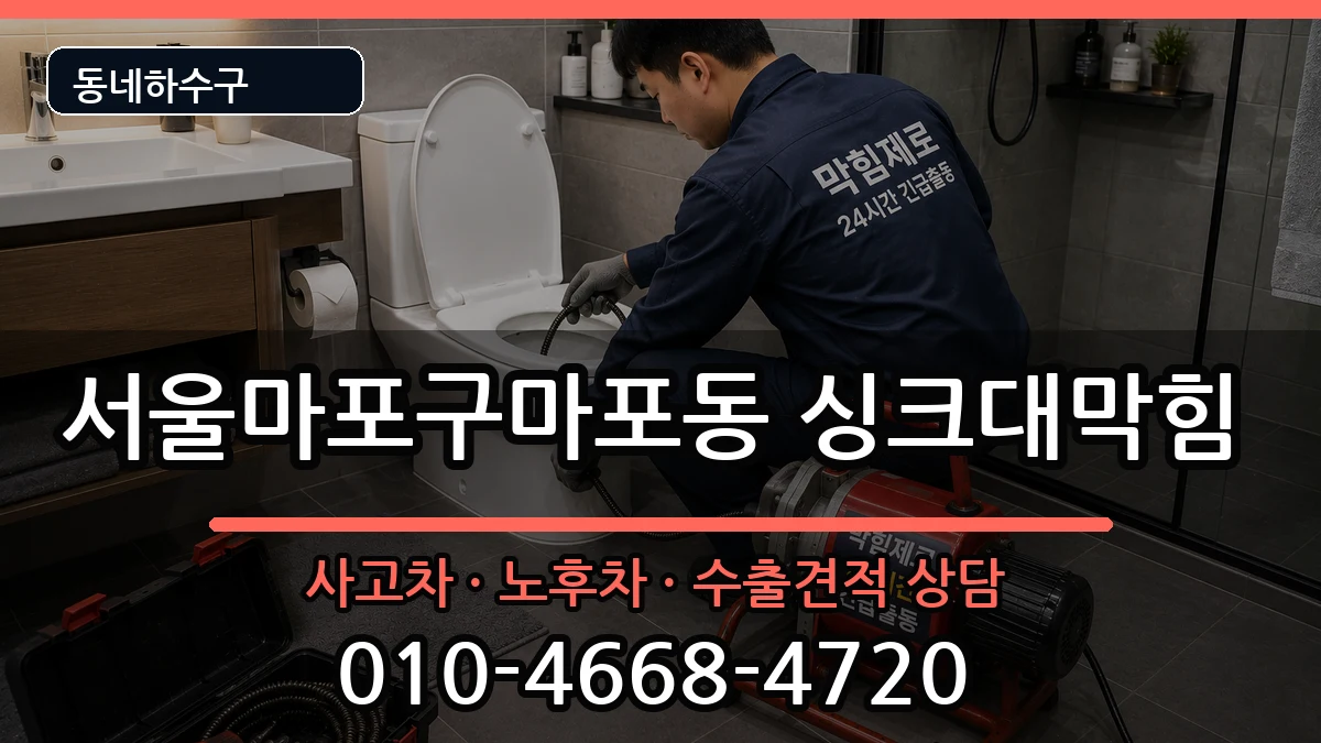 서울마포구마포동 싱크대막힘 서울마포구마포동 싱크대막힘 증상 처리 안내 이미지 1