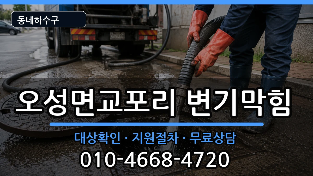 경기평택시오성면교포리 변기막힘 경기평택시오성면교포리 변기막힘 증상 처리 안내 이미지 1