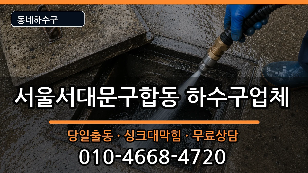 서울서대문구합동 하수구막힘 서울서대문구합동 하수구막힘 증상 처리 안내 이미지 2