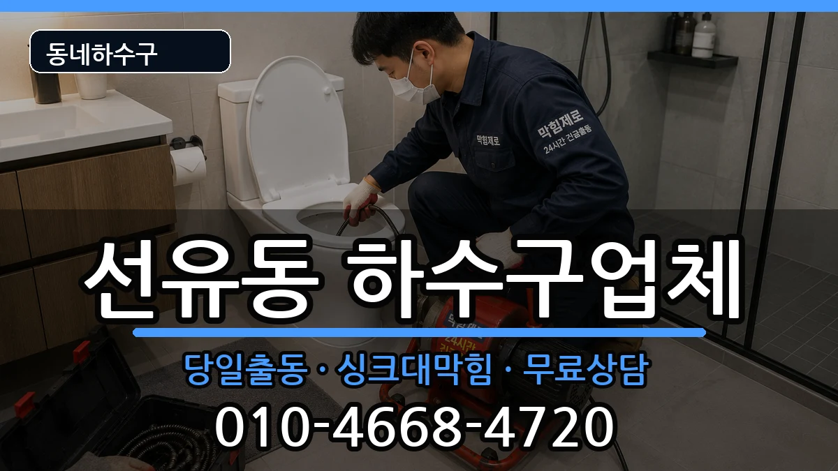 경기고양시덕양구선유동 하수구막힘 증상 처리 안내 이미지 1
