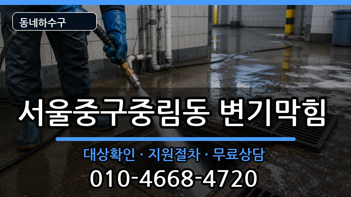서울중구중림동 변기막힘 서울중구중림동 변기막힘 증상 처리 안내 이미지 1