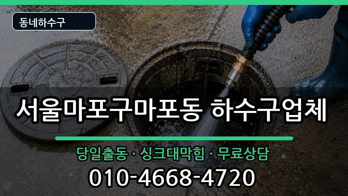 서울마포구마포동 하수구막힘 서울마포구마포동 하수구막힘 증상 처리 안내 이미지 2