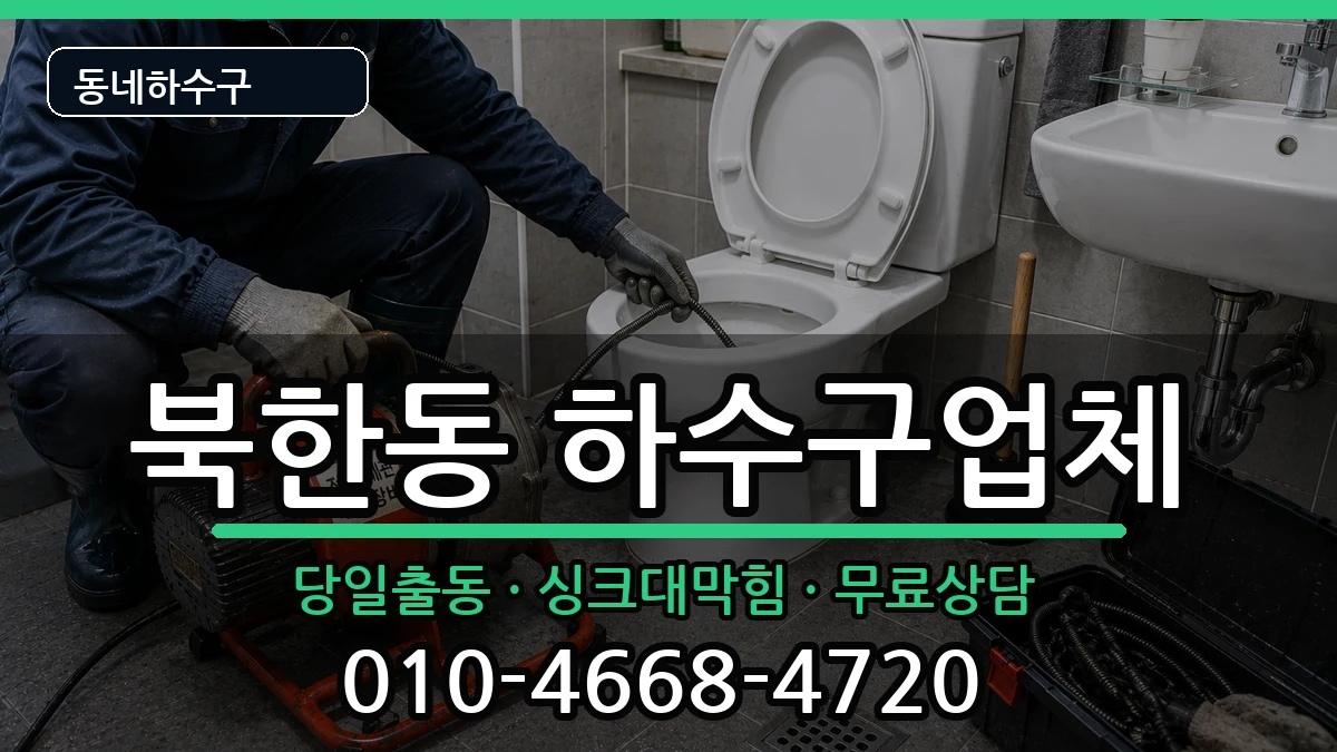 경기고양시덕양구북한동 하수구막힘 증상 처리 안내 이미지 2