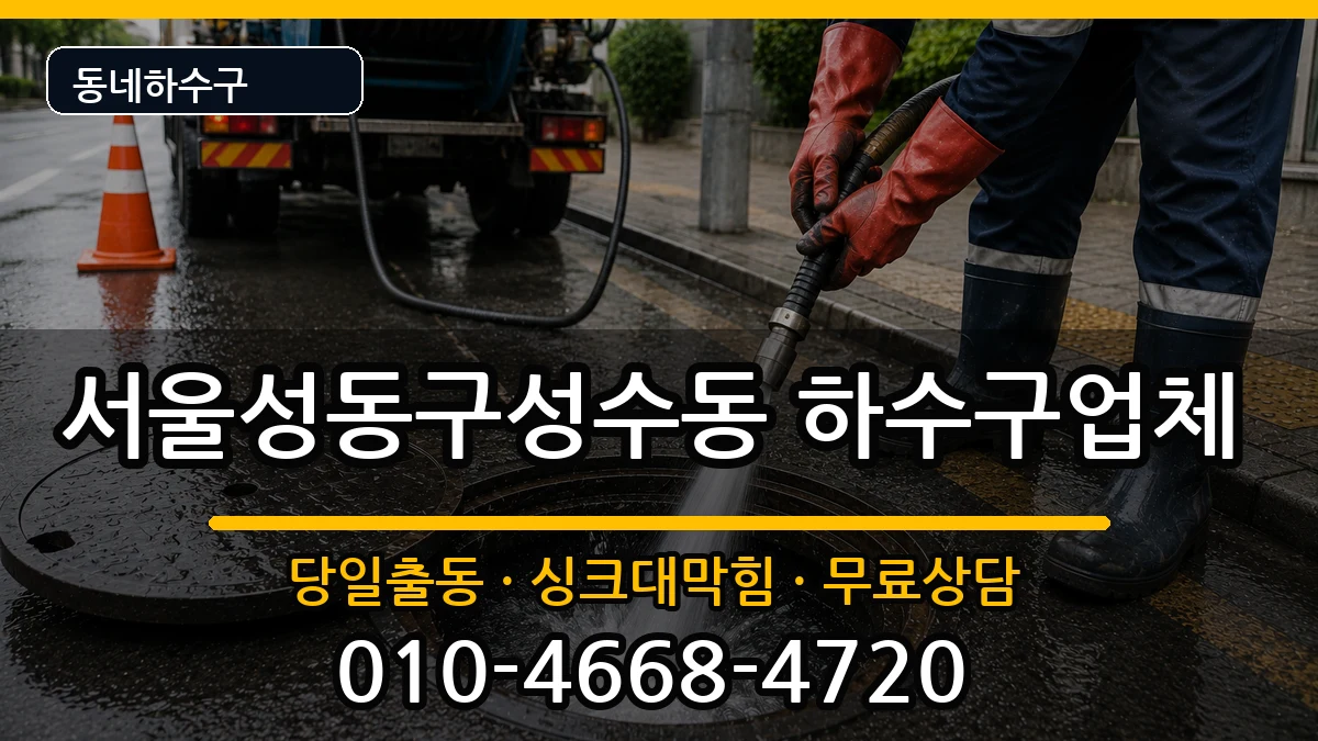 서울성동구성수동 하수구막힘 서울성동구성수동 하수구막힘 증상 처리 안내 이미지 3