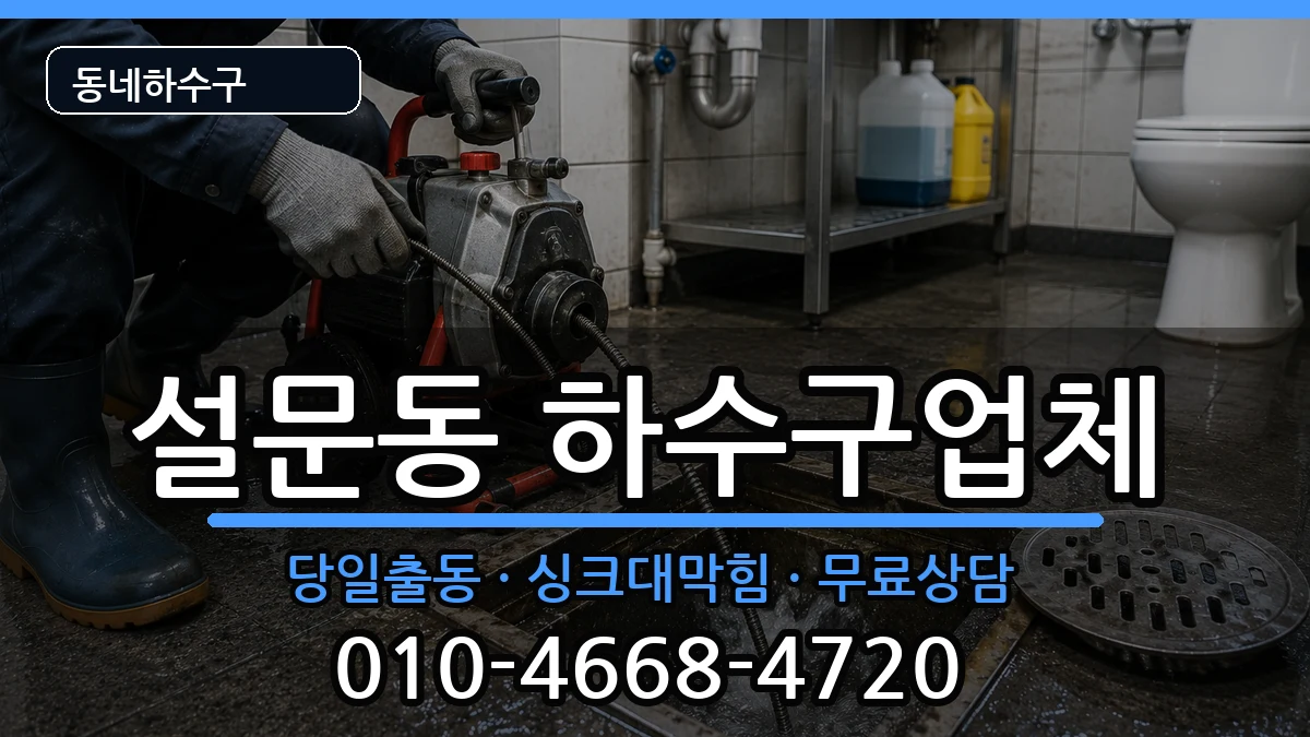 경기고양시일산동구설문동 하수구막힘 경기고양시일산동구설문동 하수구막힘 증상 처리 안내 이미지 2