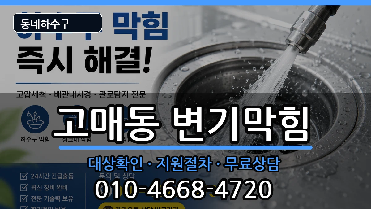 경기용인시기흥구고매동 변기막힘 경기용인시기흥구고매동 변기막힘 증상 처리 안내 이미지 3