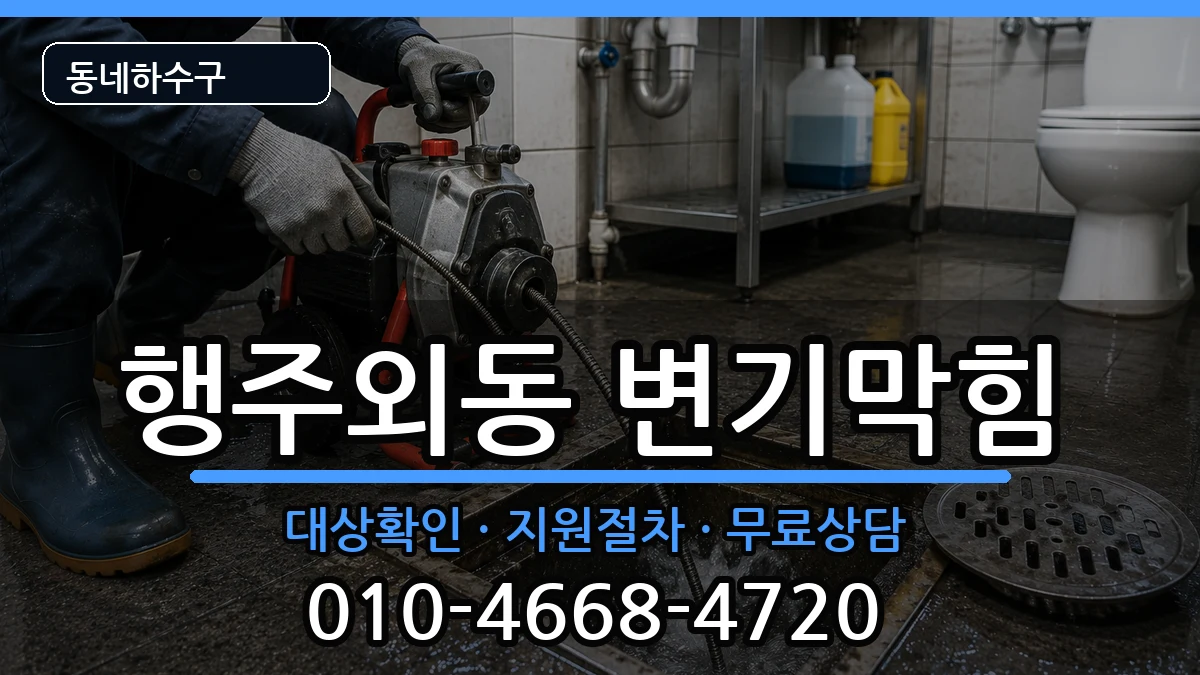 경기고양시덕양구행주외동 변기막힘 증상 처리 안내 이미지 1