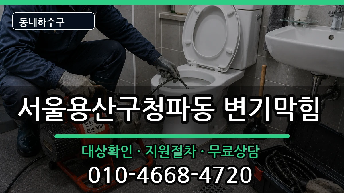 서울용산구청파동 변기막힘 서울용산구청파동 변기막힘 증상 처리 안내 이미지 1