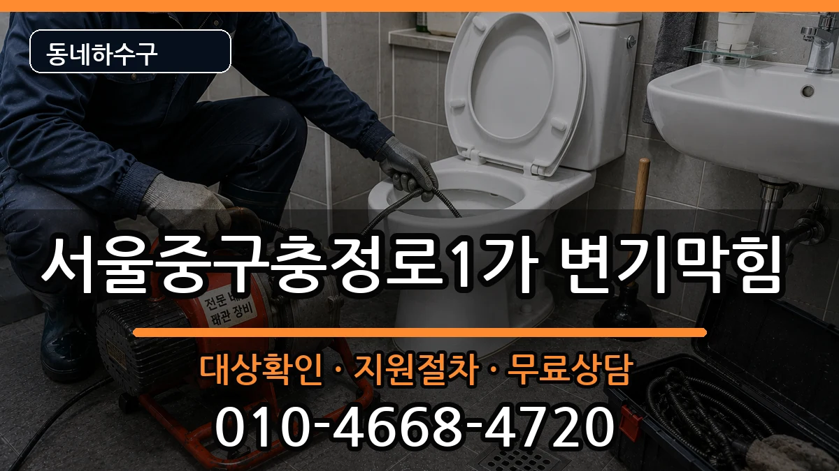 서울중구충정로1가 변기막힘 서울중구충정로1가 변기막힘 증상 처리 안내 이미지 2