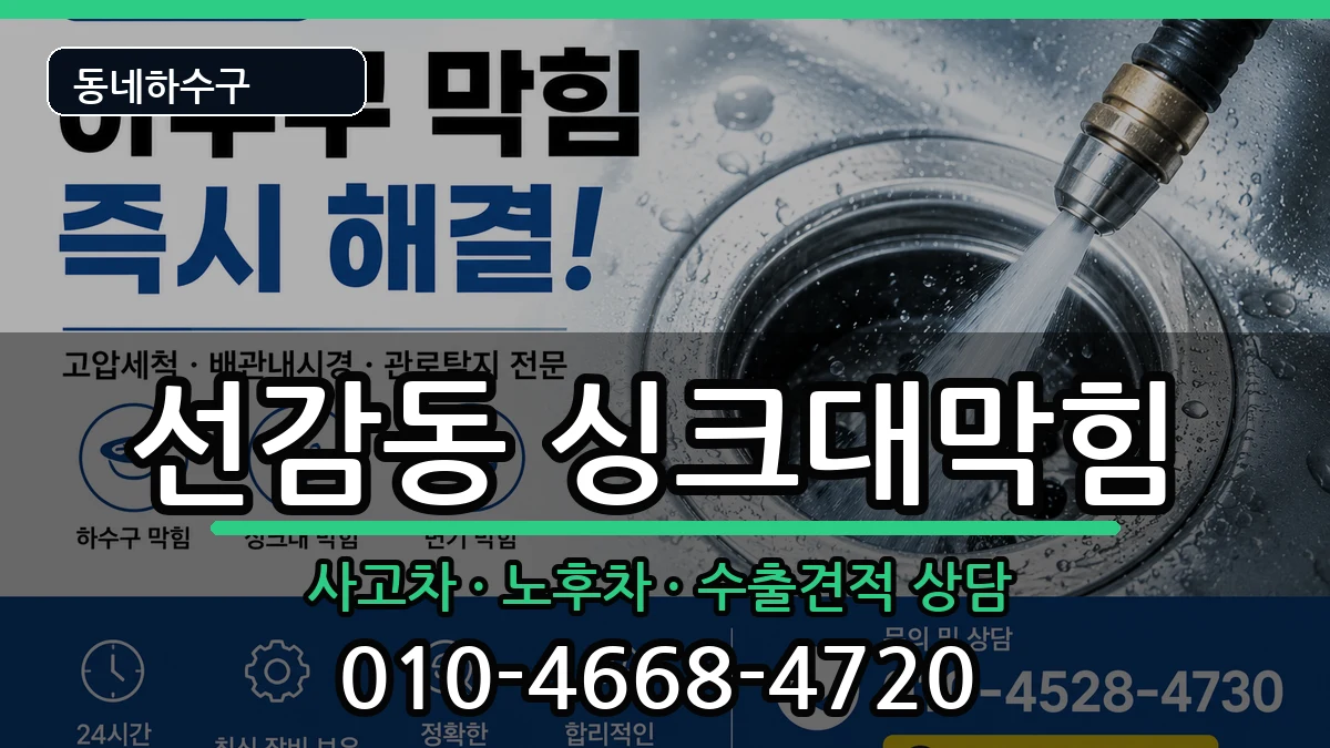 경기안산시단원구선감동 싱크대막힘 경기안산시단원구선감동 싱크대막힘 증상 처리 안내 이미지 2