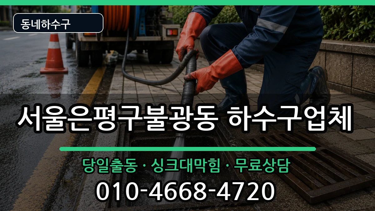서울은평구불광동 하수구막힘 서울은평구불광동 하수구막힘 증상 처리 안내 이미지 3