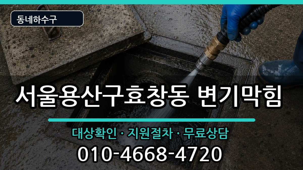 서울용산구효창동 변기막힘 증상 처리 안내 이미지 2