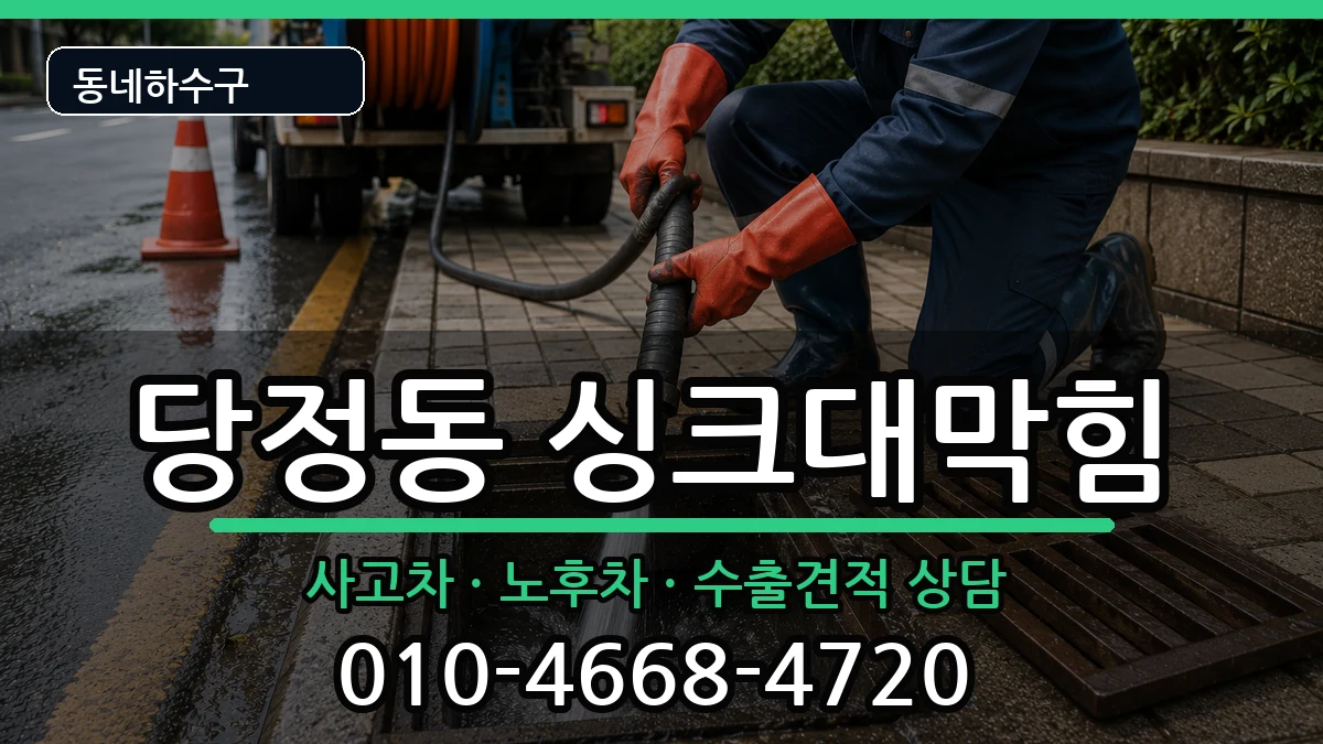 경기군포시당정동  싱크대막힘 질문형