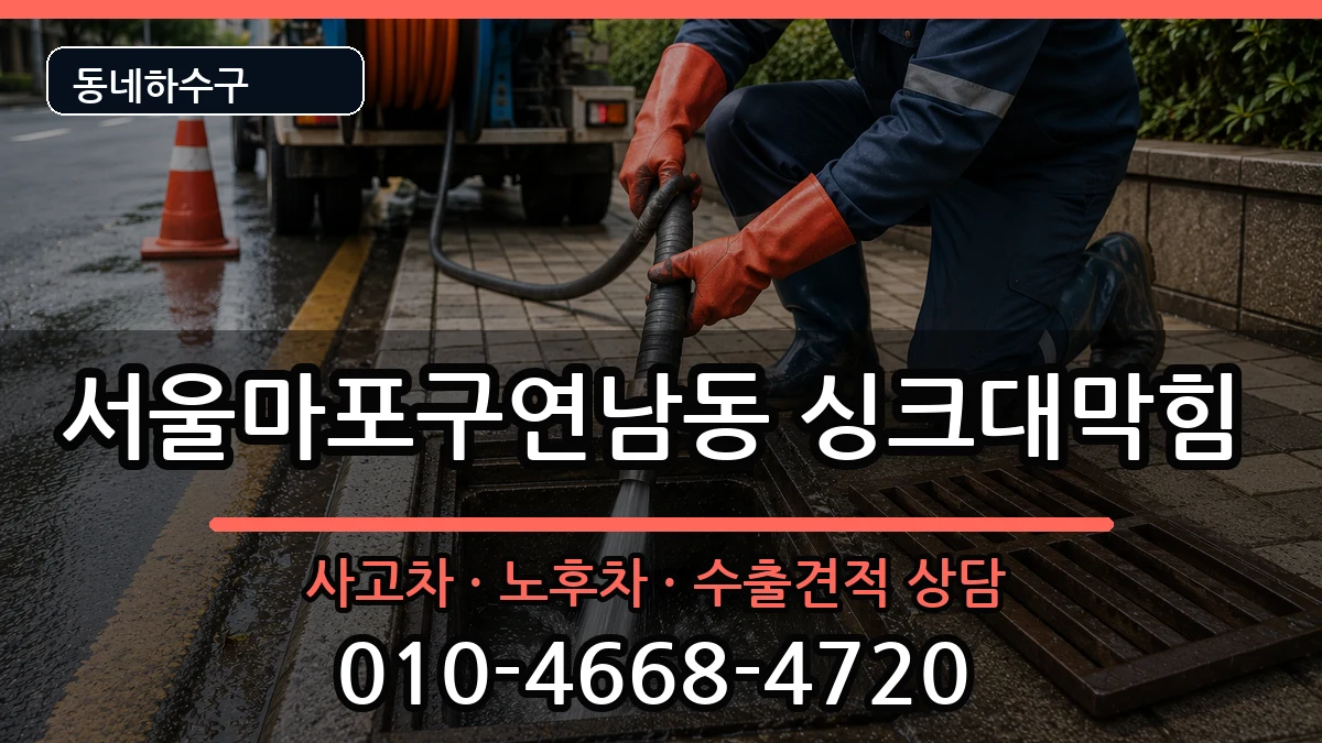 서울마포구연남동 싱크대막힘 서울마포구연남동 싱크대막힘 증상 처리 안내 이미지 3