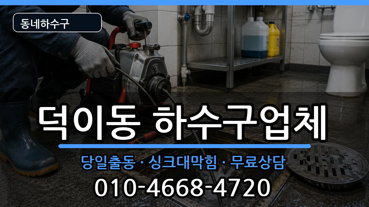 경기고양시일산서구덕이동 하수구막힘 경기고양시일산서구덕이동 하수구막힘 증상 처리 안내 이미지 1