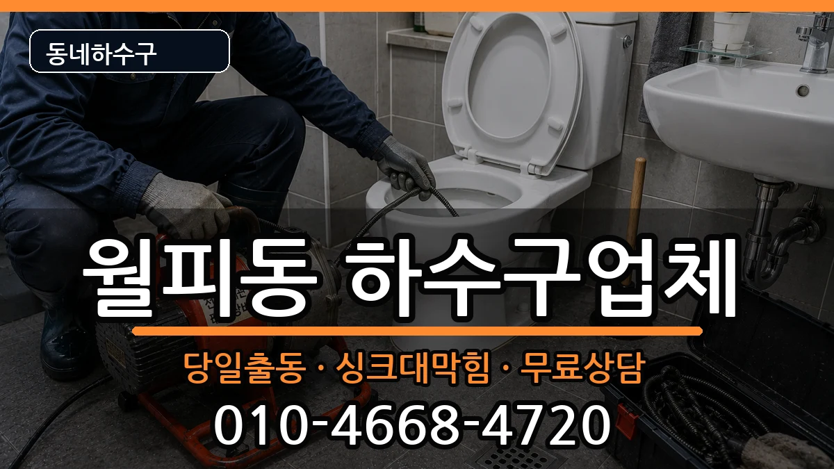 경기안산시상록구월피동 하수구막힘 증상 처리 안내 이미지 3