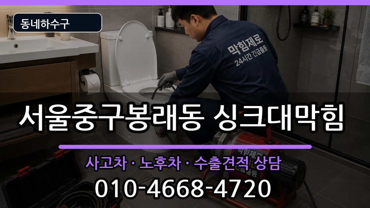 서울중구봉래동 싱크대막힘 서울중구봉래동 싱크대막힘 증상 처리 안내 이미지 2