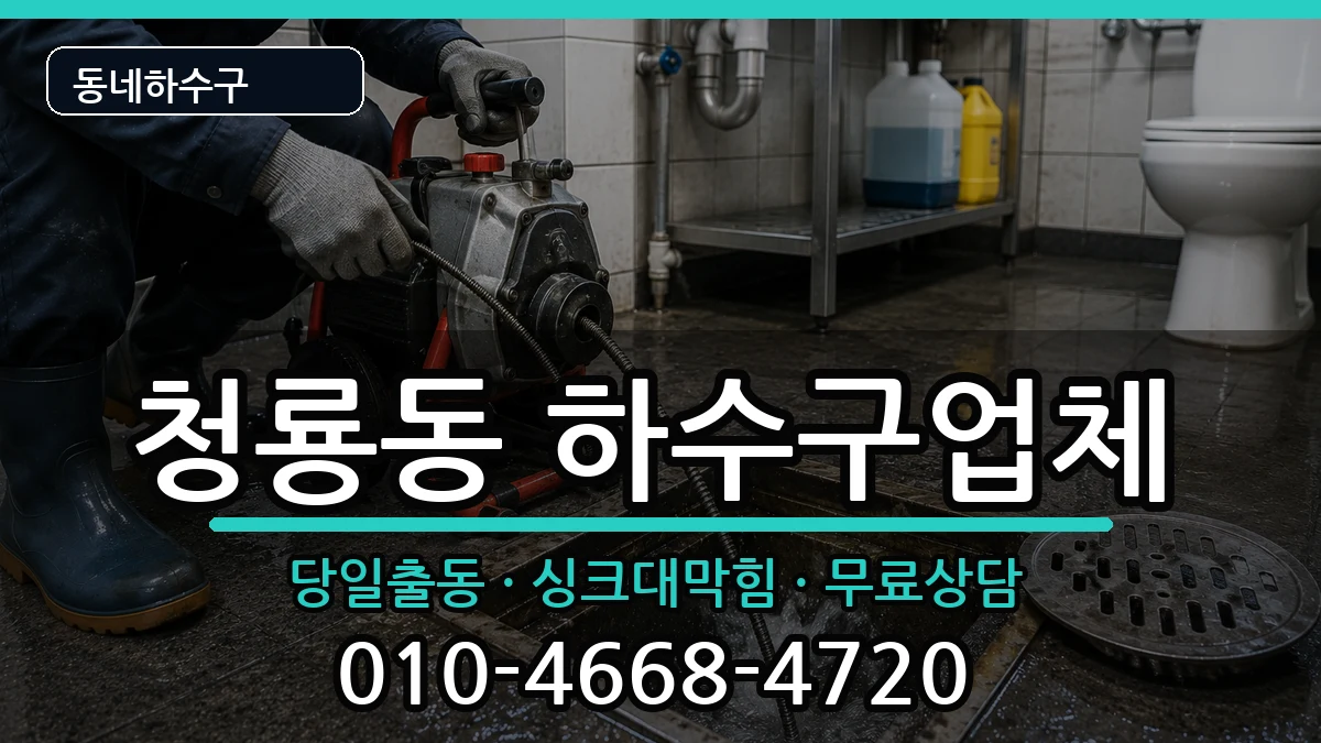 경기평택시청룡동  하수구막힘 정보형
