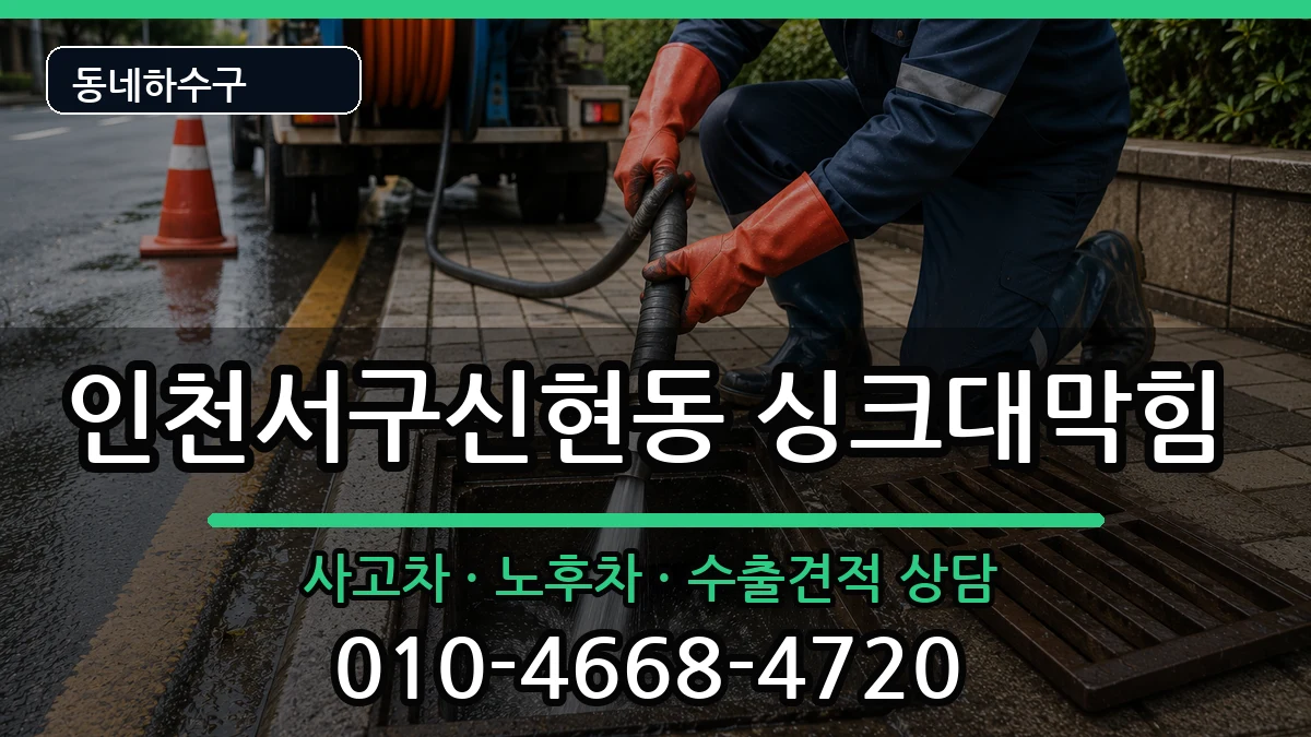 인천서구신현동 싱크대막힘 인천서구신현동 싱크대막힘 증상 처리 안내 이미지 2