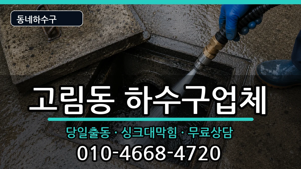 경기용인시처인구고림동 하수구막힘 증상 처리 안내 이미지 2