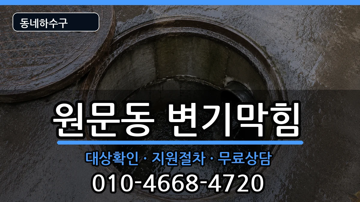 경기과천시원문동 변기막힘 증상 처리 안내 이미지 1