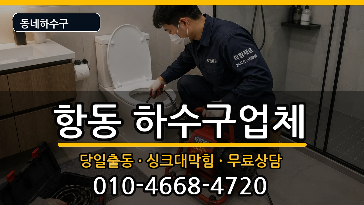 경기하남시항동 하수구막힘 증상 처리 안내 이미지 3