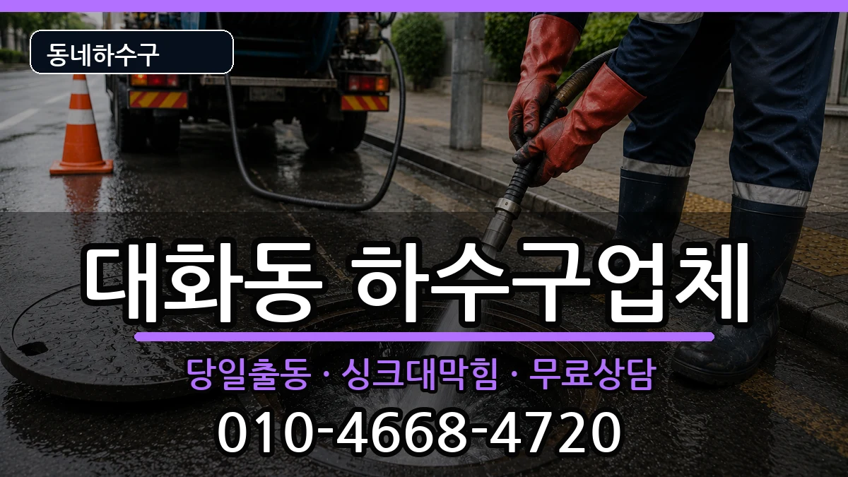 경기고양시일산서구대화동 하수구막힘 경기고양시일산서구대화동 하수구막힘 증상 처리 안내 이미지 3