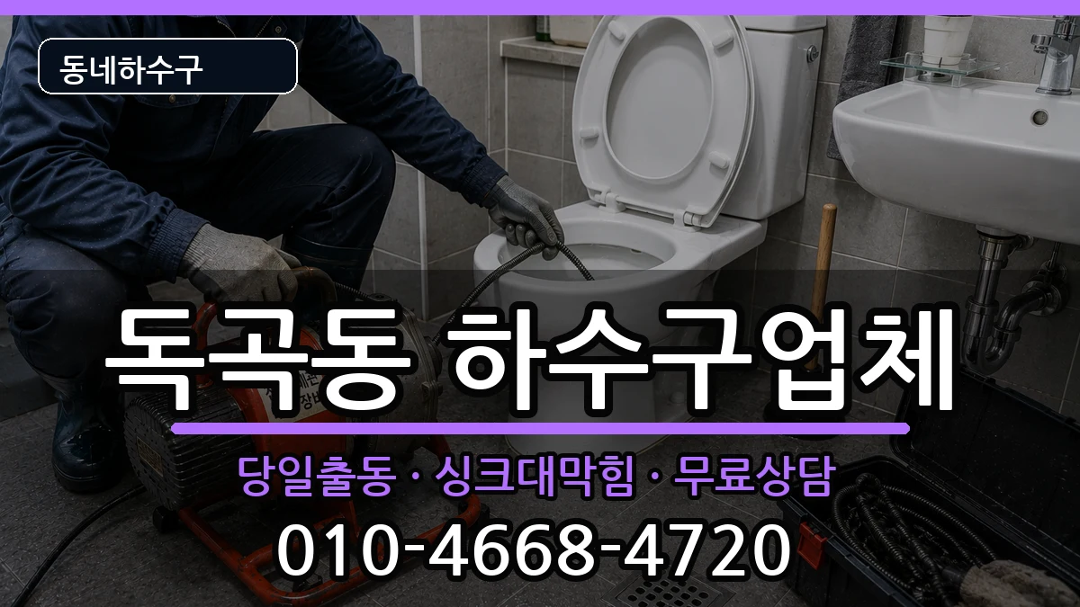 경기평택시독곡동 하수구막힘 증상 처리 안내 이미지 1