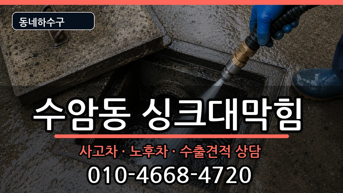 경기안산시상록구수암동 싱크대막힘 경기안산시상록구수암동 싱크대막힘 증상 처리 안내 이미지 2