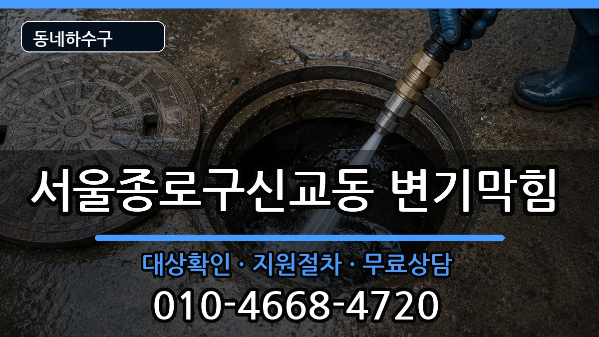 서울종로구신교동 변기막힘 서울종로구신교동 변기막힘 증상 처리 안내 이미지 2