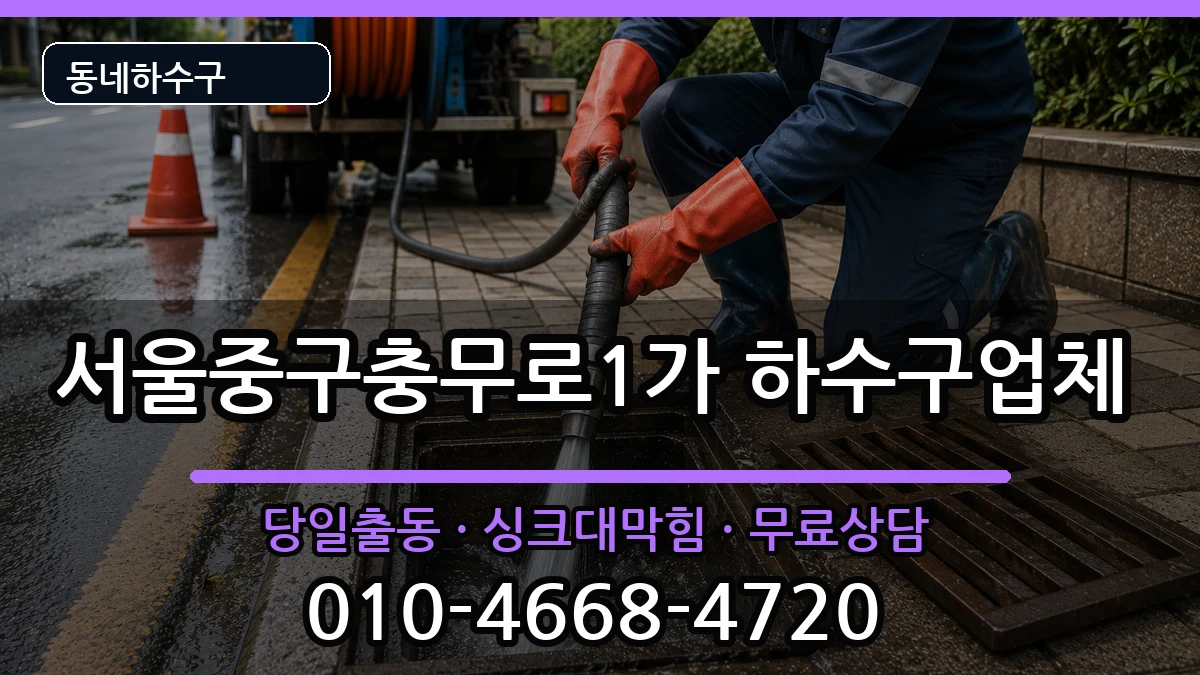 서울중구충무로1가 하수구막힘 서울중구충무로1가 하수구막힘 증상 처리 안내 이미지 2