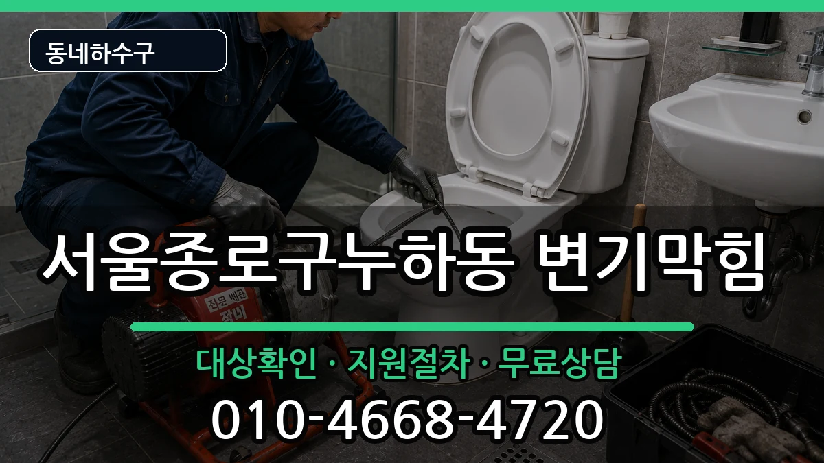 서울종로구누하동 변기막힘 서울종로구누하동 변기막힘 증상 처리 안내 이미지 1