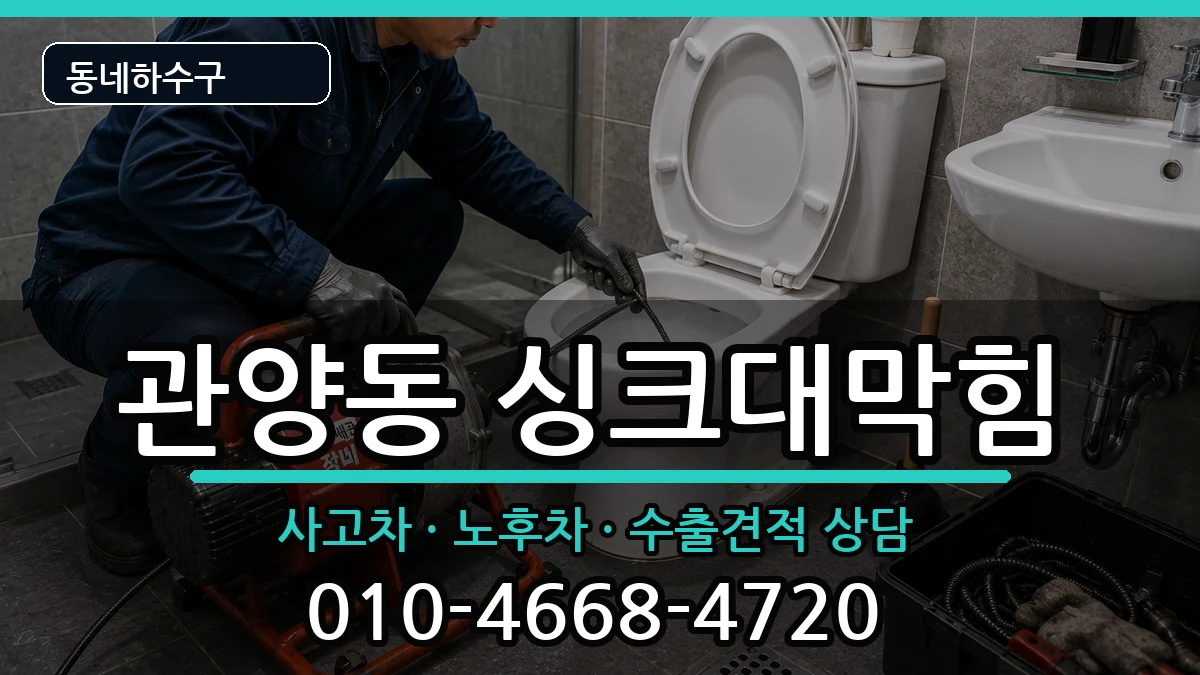 경기안양시동안구관양동 싱크대막힘 경기안양시동안구관양동 싱크대막힘 증상 처리 안내 이미지 2